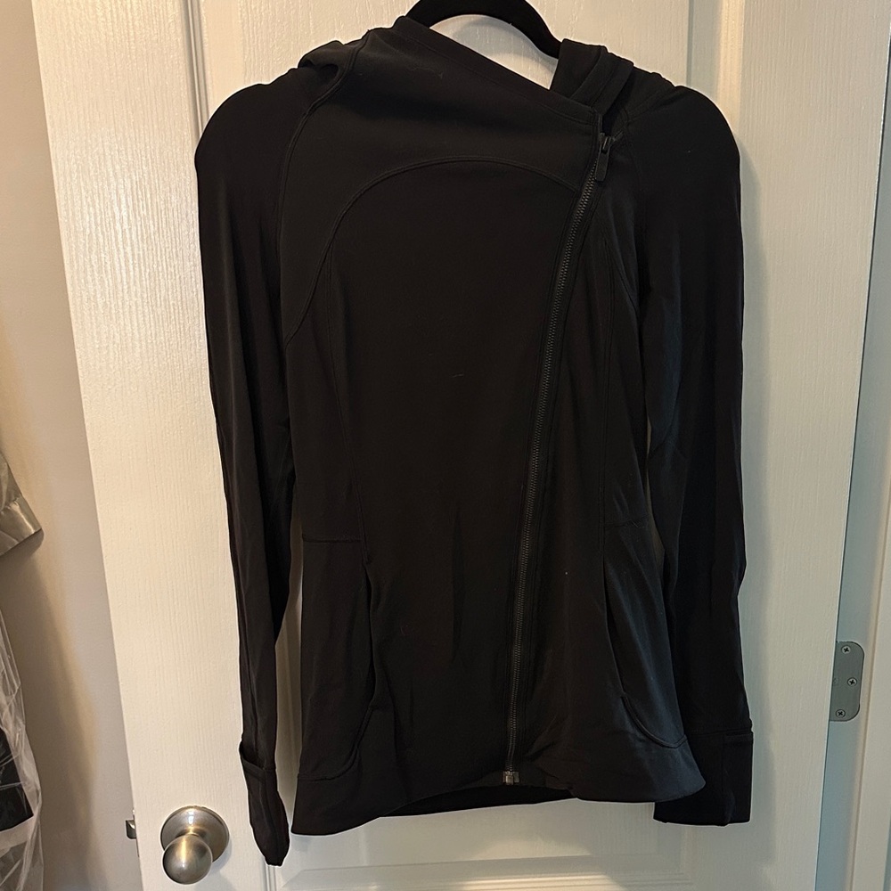Lululemon Black Asymmetrical Zip Hoodie